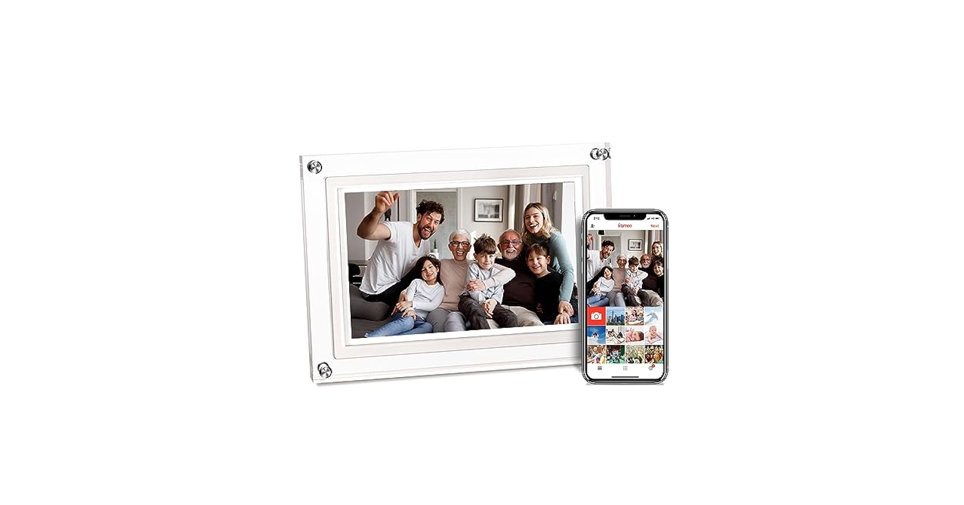 その他 free! visual frame Amazon.com : 10.1inch Acrylic Digital Picture Frame, WiFi